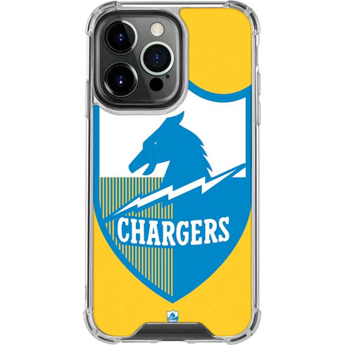 NFL Los Angeles Chargers Retro Logo iPhone 16 Pro Clear Case